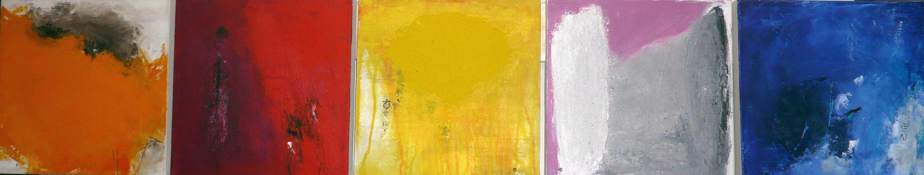 5 Mosaikbilder je 30x30cm